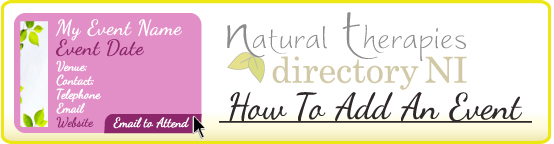 How To Event Natural Therapies Directory NI