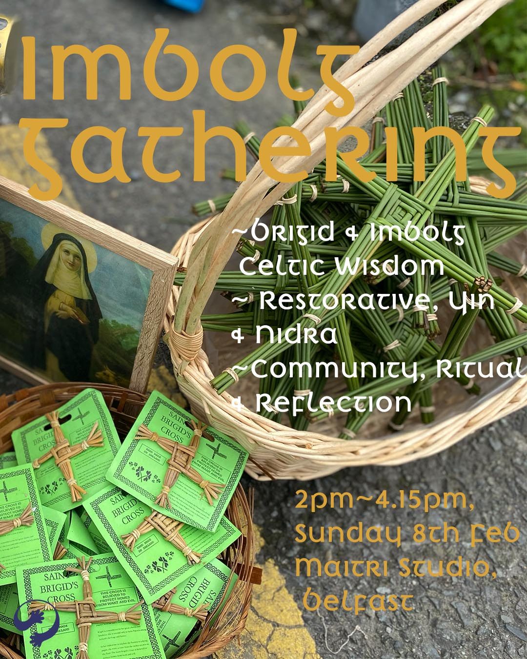 Maitri Studio, Belfast, Maggie McKeever, Imbolg, yin yoga, yoga nidra, celtic ceremony